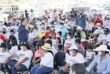  ?? EL DEBATE ?? > Nutrida asistencia a los mítines de Mario Zamora.