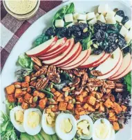  ?? CHELSEA ZWIEG ?? Autumn Cobb Salad is adorned with Cider Honey Mustard Dressing.