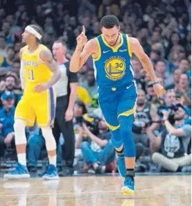  ?? AP ?? Stephen Curry es la gran estrella de los Warrios de Golden State.