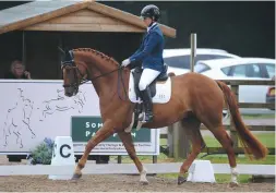  ??  ?? Lindsay Poxon’s Believe In Me returns from suspensory problems to win the elementary silver