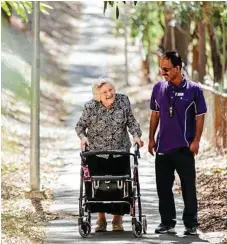  ?? Photo: Contribute­d ?? HAPPY CHAT: St Vincent's Care Services delivers holistic aged care services for a range of needs.