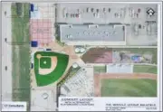  ?? SUBMITTED ?? Miracle League ballfield at Classic Park concept layout