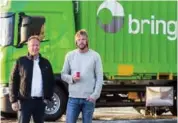  ?? FOTO: DANIELA CRISTINA PACHECO HALVORSEN ?? Logistikkd­irektør Thor Molle (t.v.) og eier Einar Øgrey Brandsdal i Brandsdal Group har gitt Posten og Bring fornyet tillit.