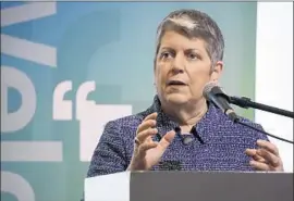  ?? Al Seib Los Angeles Times ?? UC PRESIDENT Janet Napolitano speaks at a forum Monday. The UC system, she said, should guarantee admission to all qualified community college students.