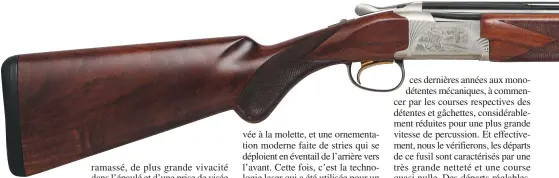  ??  ?? Sur cette version, la Hunter UK, la poignée pistolet est de type boule et le devant rond. La version Hunter dispose d’une poignée pistolet classique et d’un devant tulipé.