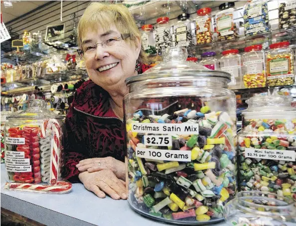  ?? DAVID BLOOM ?? Carol Logan is hoping this year’s Christmas shopping season at her Carol’s Quality Sweets is better than the last few years.