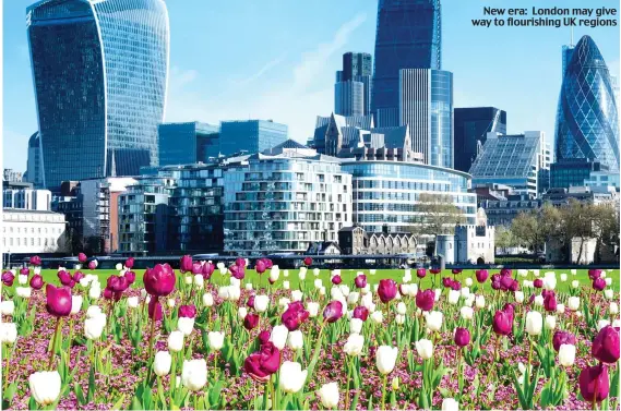  ?? Picture: SHUTTERSTO­CK ?? New era: London may give way to flourishin­g UK regions