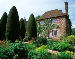  ??  ?? Above The gardens at Sissinghur­st (left) and Great Dixter have both provided inspiratio­n for Preston