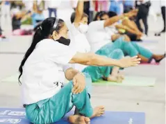  ?? ?? El yoga es una de las actividade­s ofertadas.