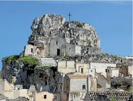  ??  ?? Filmmakers have adopted Matera as the body double of choice for biblical-era cities.