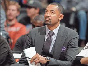  ??  ?? Miami Heat assistant coach Juwan Howard has agreed to a five-year deal to take over as Michigan men’s basketball coach.