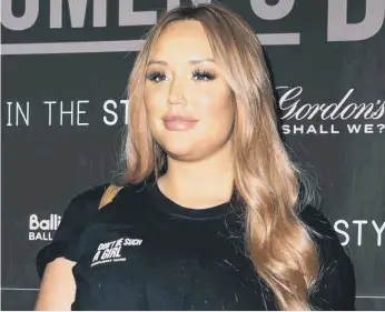  ??  ?? Charlotte Crosby has slammed Channel 5 following its show ‘Celebritie­s: What’s Happened To Your Face?’