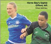  ?? Picture: Keith Davy ?? Herne Bay’s Sophie Gifford, left