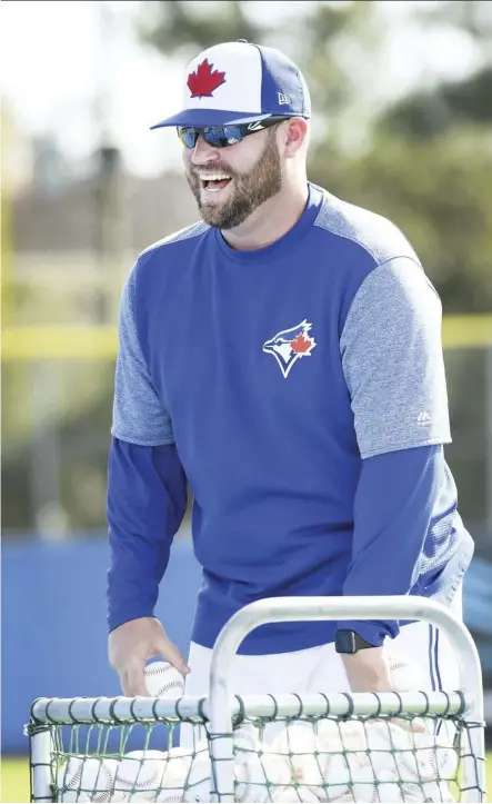  ?? PhotoS: nathan denette/the canadian PreSS ?? Toronto Blue Jays coach John Schneider says he is excited to be a member of a major-league staff for the first time after managing in double-A last season.