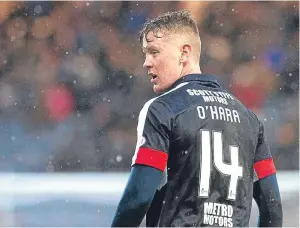  ?? Picture: SNS. ?? Dundee’s Mark O’Hara: focused on making it into the top six.