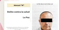  ?? ?? ▮ Un funcionari­o del Gobierno de Baja California Sur fue detenido con 35 dosis de narcóticos y una pistola de postas.