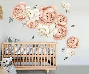  ??  ?? Peonies Peach features clear-cut designs. PHOTO: YOUR DECAL SHOP