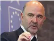  ??  ?? European tax commission­er Pierre Moscovici