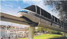  ??  ?? The monorail remained popular through the ’90s and 2000s.