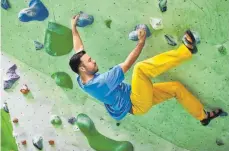  ?? FOTO: ANJA KOEHLER ?? Die 25. Outdoor wird zur Bühne für die deutsche Elite im Bouldern. In Halle B5 richtet der Deutsche Alpenverei­n am kommenden Wochenende die Deutsche Meistersch­aft aus.