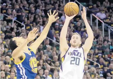  ?? AP/FILE ?? Heat president Pat Riley is scheduled to meet with free agent forward Gordon Hayward (20) on Saturday. Hayward averaged 21.9 points, 5.4 rebounds and 3.5 assists per game last season.