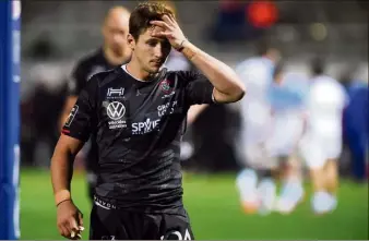  ?? (Photo AFP) ?? Eh ! oui, Baptiste Serin et les siens ont bien été à côté de la plaque samedi à Bayonne.