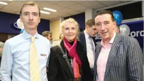  ??  ?? Marketing Manager Hugh Sheehy (left) pictured at the official opening party at Cavanaghs of Mallow with his Mum, Joan, and brother, Paschal.