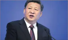  ??  ?? Xi Jinping, China’s president, speaks at the opening of the WEF meeting in Davos last week. China is expected to play an increasing role in the world economy.