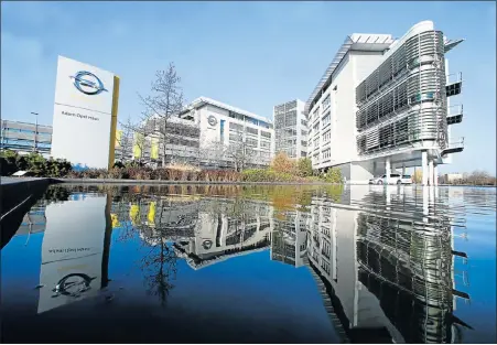  ?? Picture: REUTERS ?? SALE NEGOTIATIO­NS: The Opel headquarte­rs pictured in Ruesselshe­im, Germany, yesterday