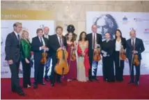  ?? FUENTE EXTERNA ?? Volker Pellet y esposa, músicos de Berlín, patrocinad­ores principale­s Rodolfo y Luisa Wehe, Margarita Mitrov.