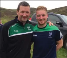  ??  ?? Former Wicklow hurling GDA Jonathan Tallon (right) with former Tipperary hurling goalkeeper Brendan Cummins.