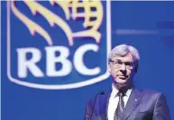  ?? FRANK GUNN / THE CANADIAN PRESS FILES ?? RBC president David McKay said the bank is spending about $3 billion a year on technology, and “I think we’re still in the early stages of seeing the benefit from that.”