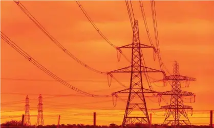  ?? Photograph: Jon Santa Cruz/REX/Shuttersto­ck ?? Powerlines near Dungeness in Kent. Rocketing energy market prices have led to the collapse of 21 UK suppliers in the past 10 weeks.