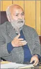  ?? FILE ?? J&K education minister Naeem Akhtar says Pandits won’t be settled in exclusive colonies