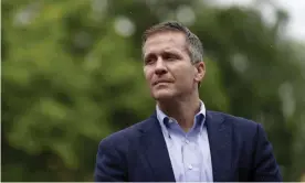  ?? Photograph: Jeff Roberson/AP ?? The former Missouri governor Eric Greitens, who has posed with guns in campaign ads and is accused of domestic violence, is running for Senate.