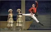  ?? Rick Loomis Los Angeles Times ?? CHRISTOPHE­R REVELS is Cavalier in a previous production of Los Angeles Ballet’s “The Nutcracker.”