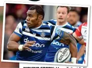  ??  ?? MOVING STORY: Manu M Tuilagi T il i (left) (l ft) and Semesa Rokoduguni are set to quit their clubs in search of new deals