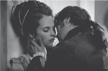  ??  ?? Caroline (Alicia Vikander) and Johann (Mads Mikkelsen) in a scene from A Royal Affair, which explores actual events in European history.
A Royal Affair runs from Feb. 1-14 at the ByTowne Cinema, 325 Rideau St.
