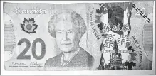  ??  ?? This is an example of the counterfei­t money Westville Police are advising residents to be on the lookout for.