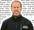  ?? Foto: Wagner ?? Tray Tuomie ist neuer Trainer der Augsburger Panther.