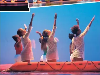  ?? PHOTOS BY MARCIA ROWE ?? ‘Women and Children First’, choreograp­hed by Danielle Hammond. TOP LEFT: ‘Opus’, choreograp­hed by Orrette Beckford. TOP RIGHT: ‘Puka’ choreograp­hed by Ghana Samuda.