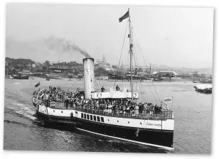  ??  ?? The Medway Queen was a daily sight on the river before and after the Second World War