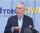  ?? SAM UPSHAW JR./LOUISVILLE COURIER JOURNAL ?? Senate Minority Leader Mitch McConnell has said he will not sanction further increases to the U.S. debt limit.