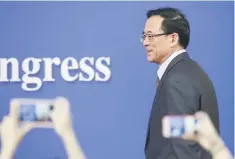  ??  ?? Liu Shiyu, chairman of the China Securities Regulatory Commission (CSRC). The CSRC has admitted that the decade-old rules for private placements are ripe for revision and wants to encourage alternativ­e capital raising routes. — Reuters photo