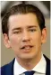  ??  ?? Sebastian Kurz.