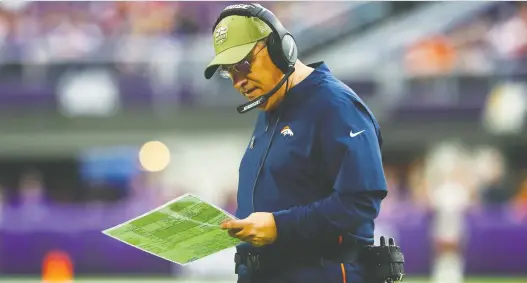  ?? DAVID BERDING/USA TODAY SPORTS FILES ?? Nobody thinks Broncos head coach Vic Fangio is racist, Don Brennan writes, but he has to be more aware of the issues inside his own locker-room.