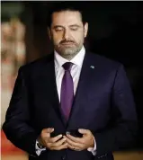  ?? (Jamal Saidi/Reuters) ?? SAAD HARIRI