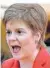  ?? FOTO: JEFF J MITCHELL/
PA WIRE/DPA ?? Nicola Sturgeon, Erste Ministerin von Schottland