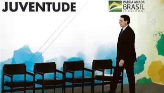  ?? Pedro Ladeira/Folhapress ?? Jair Bolsonaro durante solenidade do Dia da Juventude, em Brasília