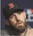  ?? STAFF PHOTO BY CHRISTOPHE­R EVANS ?? PORCELLO: Takes mound for Sox in Game 4 tonight.